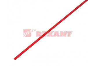 Трубка термоусаживаемая 2/1 мм красная Rexant