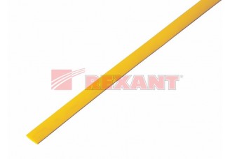 Трубка термоусаживаемая 5/2,5 мм желтая Rexant