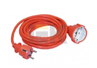 Удлинитель 1 место 10А резина оранжевый шнур 10м ПВС 3x1 мм. кв. IP20 IEK