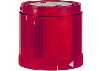 Сигнальная проблесковая лампа красная KL70-203R 24 В DC ( ксеноновая лампа включена )