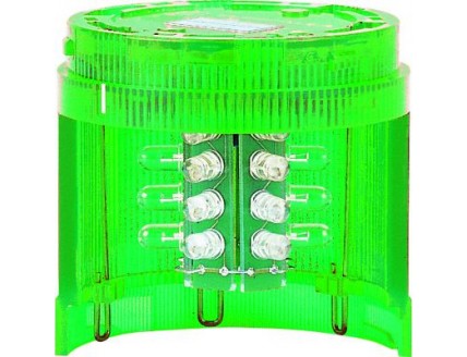 Сигнальная проблесковая лампа со светодиодами зеленая KL70-307G 24 В AC/DC