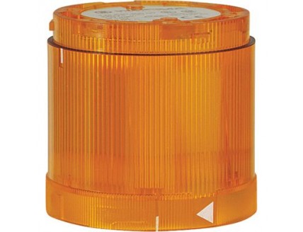 Сигнальная проблесковая лампа желтая KL70-203Y 24 В DC ( ксеноновая лампа включена )