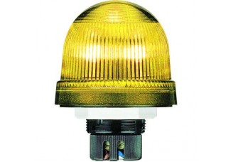 Сигнальная мигающая лампа-маячок со светодиодами желтая KSB-306Y 24 В AC/DC