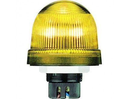 Сигнальная мигающая лампа-маячок со светодиодами желтая KSB-306Y 24 В AC/DC
