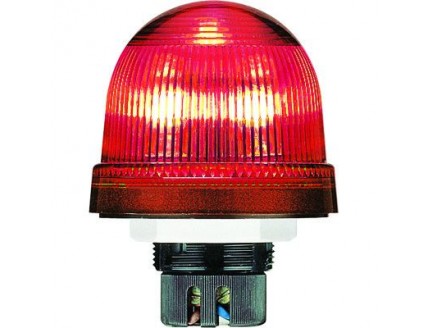 Сигнальная мигающая лампа-маячок со светодиодами красная KSB-306R 24 В AC/DC