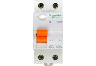 Устройство защитного отключения 2 полюса 40А 30ма тип АС Domovoy Schneider Electric