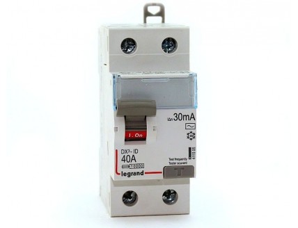 Устройство защитного отключения 2-пол. 40А 30mA тип АС DX3 Legrand