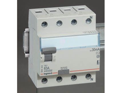Устройство защитного отключения 4-пол. 63А 30mA тип АС TX3 Legrand