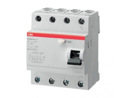 Устройство защитного отключения 4-пол. 40A 300mA тип AС ABB
