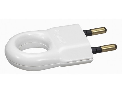 Вилка 2P прямая 6А белая Legrand