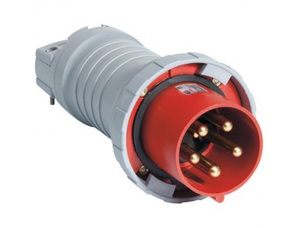 Вилка кабельная 4125P4W, 125А, 3P+N+E, IP67, 4ч