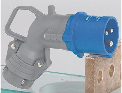 Угл.Вилка Hypra IP44 2P+E 230В16A