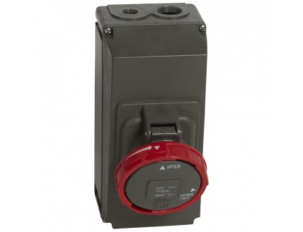 Вилка Hypra IP67 3P+E 400В 63A