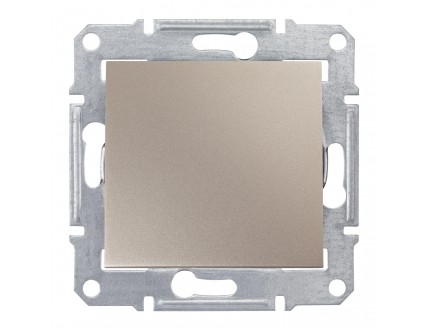 Выключатель 1-кл 10А/250В IP44 титан Sedna