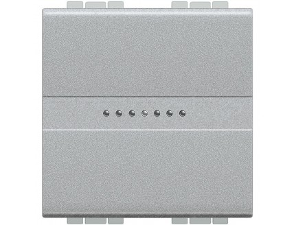 Переключатель 2 мод. 16А, 250В АКСИАЛ алюминий LIVING-LIGHT