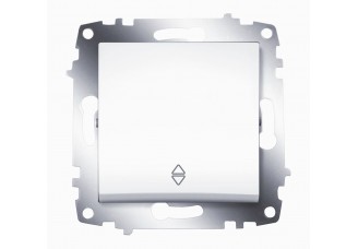 Выключатель / Переключатель Cosmo одноклавишный 10А, 250В белый