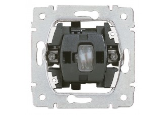 Механизм 1-кл. выключателя/переключателя с подсветкой 10А, 250В PRO21