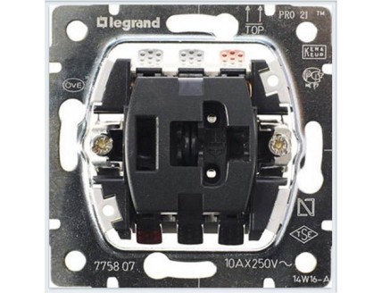 Механизм 1-кл. выключателя перекрестного 10А 250В PRO21