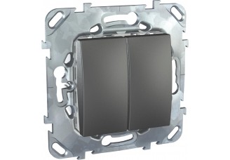 Переключатель 2-кл.10А/250В графит UNICA