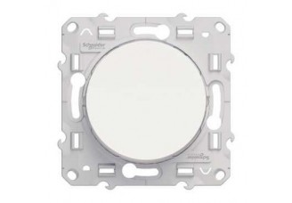 Переключатель Odace одноклавишный 10А/250В белый