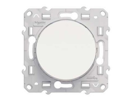 Переключатель Odace одноклавишный 10А/250В белый