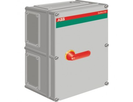 Рубильник в боксе OT200KFCC3A до 200А(АС23А) 3х-полюсный, 2НО+1НЗ доп. контакт, пластик, нет 2xфлане
