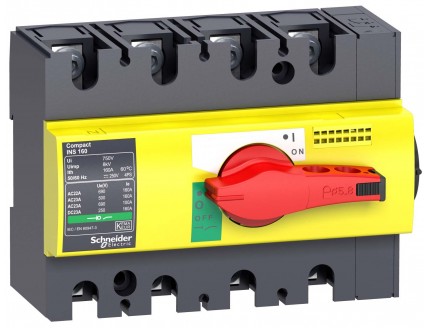 ВЫКЛЮЧАТЕЛЬ-РАЗЪЕД. INTERPACT INS125 4П.